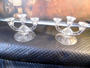 Glass Candle Holders
