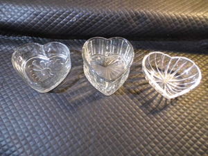 Glass Heart Dishes