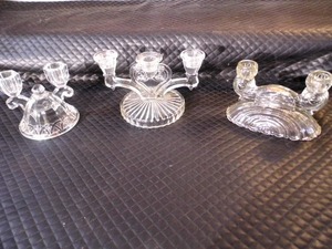 Glass Candle Holders