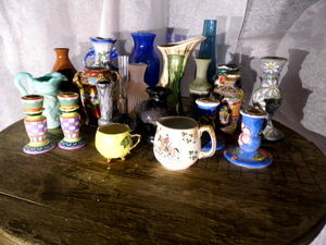 Assorted Glass and Porcelain Items