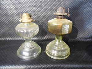 Vintage Glass Oil Lamps