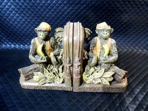 6 Monkey Bell Hop Book End Set