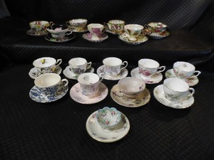 Variety of Collectable Tea Cups and Saucers