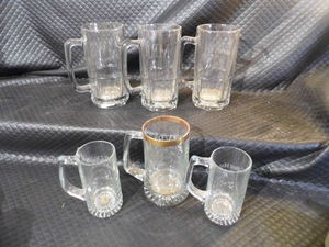 3 Heavy Beer Mugs
