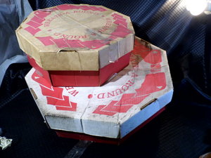 2 Vintage Wreath Boxes Full