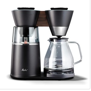 Melitta Vision 12- Cup Luxe Drip Coffee Maker with Revolving Dashboard Matte Black