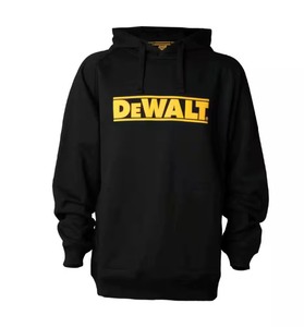 DEWALT Logan Mens Size XL Black CottonPolyester Water Resistant Hooded Sweatshirt