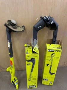 Lot of assorted Ryobi lawn care tools used customer Returns
