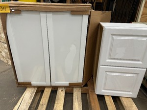 Lot of 2 White Cabinets Customer Returns Review pictures