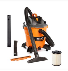 RIDGID 12 Gallon 5.0 Peak HP NXT Shop Vac Wet Dry Vacuum with General Debris Filter, Locking Hose and Accessory Attachments