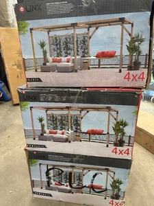 Lot of assorted Linx Pergola System Parts customer Return review pictures