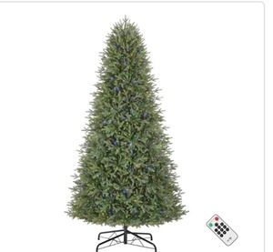 Home Accents Holiday 9 ft. Pre-Lit LED Jackson Noble Fir Artificial Christmas Tree