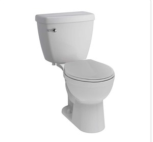 Delta Foundations 2-Piece 1.28 GPF Single Flush Round Toilet in White