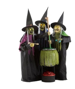 WICKED WITCH TRIO CAULDRON Customer Return see pictures
