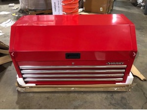 Husky 42 in. 4-Drawer Tool Chest Gloss Red Top Chest Only No Keys Customer Returns See Pictures