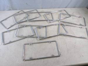 (EC1) 10 Chrome License Plate Frame...