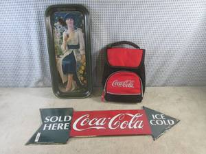 (BS) Coca-Cola Arrow Tin Sign 27 x...