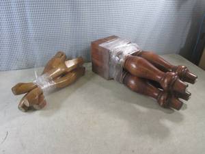 (G-1) 2 Sets of 4 Wood Coffee Table...