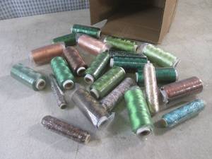 (EC1) 22 Spools of Polyester Embroi...