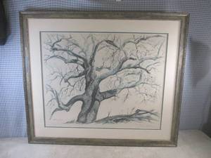 (A-4) Framed Signed Frederick James...