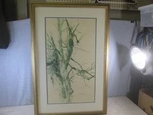 (D-1) Framed Carolyn Blish Print 25...