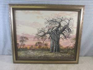 (D-1) Framed Painting 23 x 19...