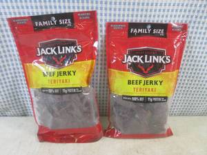 (B-1) 2 Family Size Bags Jack Links...