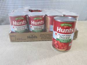 (C-2) 12 Cans of Hunts No Salt Adde...