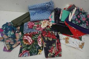 lot 182 image: Vintage cotton and other material scraps