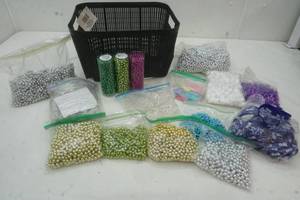 lot 270 image: bin of craft items