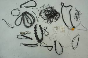 lot 290 image: Black Necklace and Choker Lot