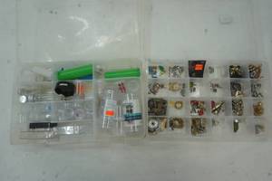 lot 292 image: Craft Jewelry and Bead Lot and Small Containers