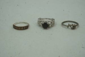 lot 358 image: Sterling Silver Rings