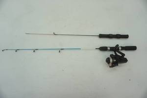lot 32 image: ice jig rods