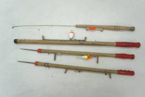 lot 35 image: ice jig sticks