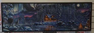 lot 80 image: framed jigsaw puzzle