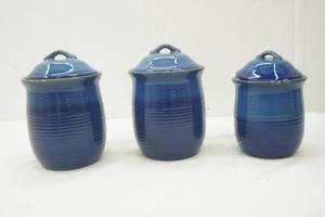 lot 87 image: ceramic canisters