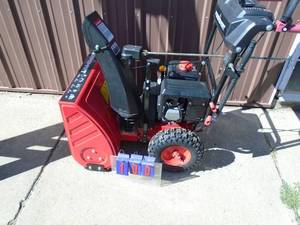 Powersmart 212cc 24� cut electric start with hand warmers. Tested & runs. Been sitting since last year. May need fuel replaced. As shown.