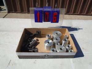 Flat of bending dies & pins. New condition. As shown.