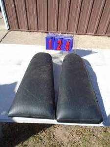 2 vintage mini bike seats. One perfect. The other nice. Used. As shown.