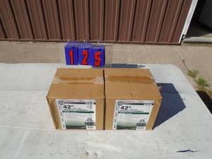 2 new 42 spindle deck assemblys Fits most 42� tractors. With pulling assembly. As shown.