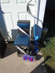 Fishing chair & auger. As shown.
