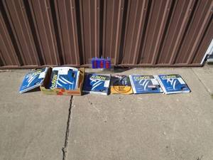 Assortment of band saw blades. 56�80� etc. As shown.