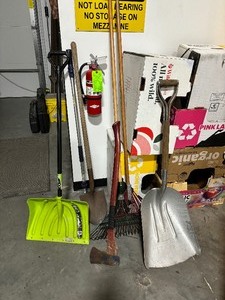 Shovels, Axe, Rakes
