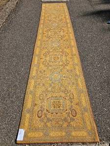 lot 40 image: Vintage Turkish Styled Mustard & Blue Tones