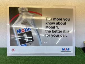 lot 10 image: Mobil 1 Plastic Sign 3 x 4