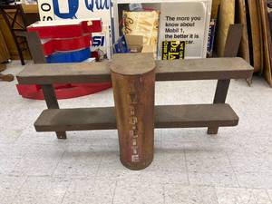 lot 17 image: Auto-Lite Batteries Metal Display Rack 54 Long