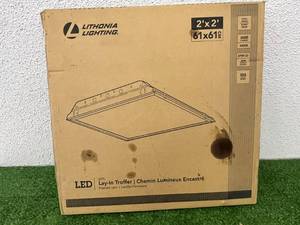 lot 59 image: NIB 2 x 2 LED Light Fixture
