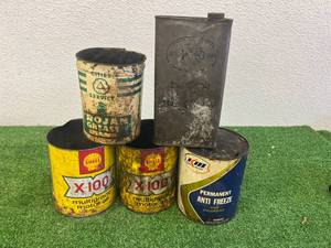 lot 67 image: Oil, Antifreeze & Grease Cans