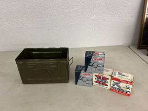 lot 116 image: Ammo Box & 12 Gauge Shells